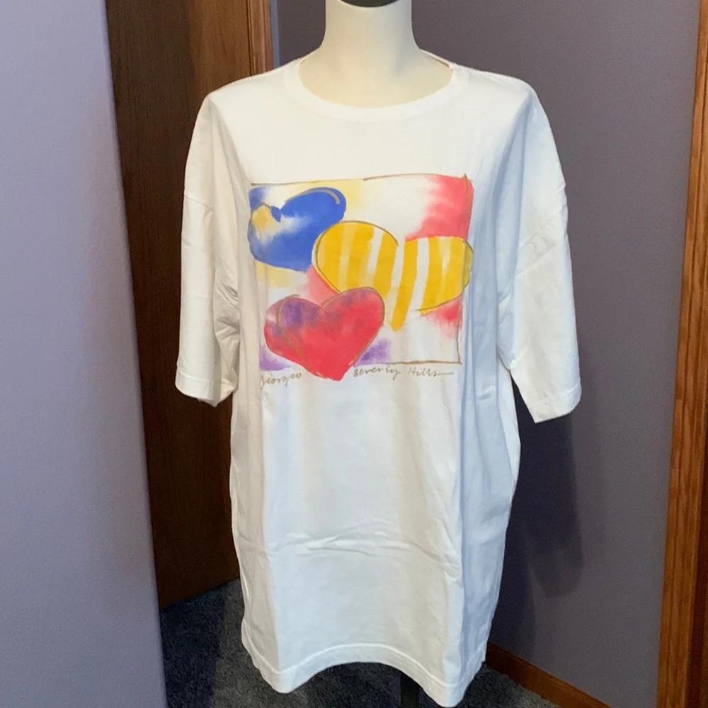 Giorgio of Beverly Hills Oversized T-Shirt, Cover-up, Size: See Measurem…